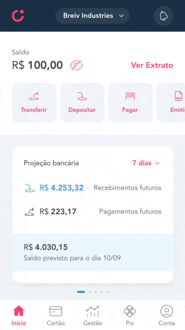fluxo de cadastro dos perfis de acesso cora